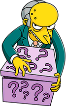 Mr. Burns and the mystery box