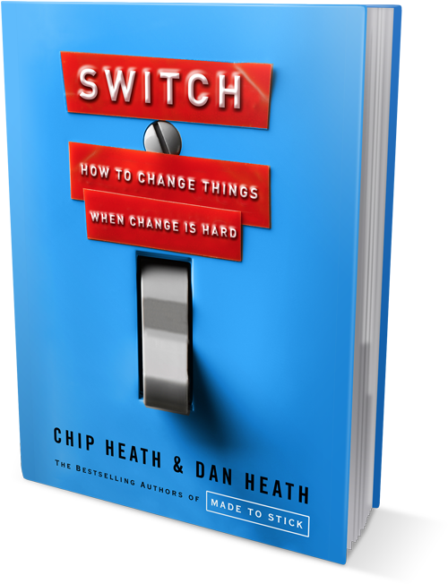 Book cover for Switch, by Chip and Dan Heath.