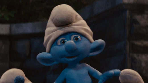 Smurf being a hero.